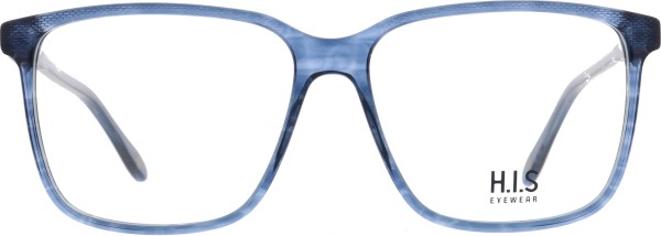 Schöne große Kunststoffbrille für Herren von der Marke HIS in der Farbe blau