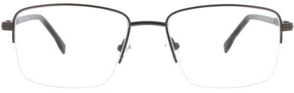 Klassisch dezente Halbrandbrille von Opticunion für Herren in anthrazit