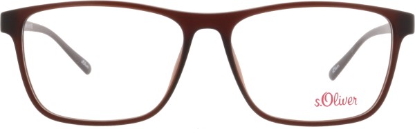 Klassisch und dennoch moderne Kunststoffbrille für Herren in braun von der Marke s.Oliver