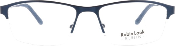 Klassische Halbrandbrille aus der Robin Look Kollektion für Herren in der Farbe blau
