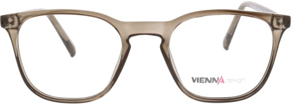 Schöne Kunststoffbrille in einem transparenten Braun für Damen und Herren